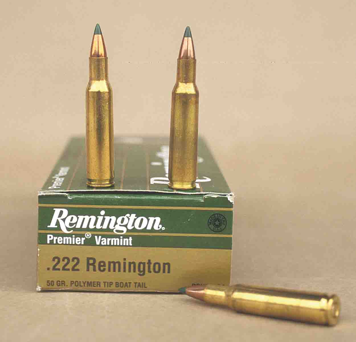 The Remington factory fodder pushed the 50-grain polymer boat-tail 3,185 fps.